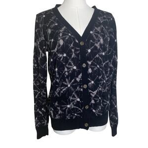 Thakoon for Target Women Black Cardigan Medium 100% Cotton 20th Anniversary